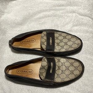 Coach Men’s Size 10 loafers dark brown